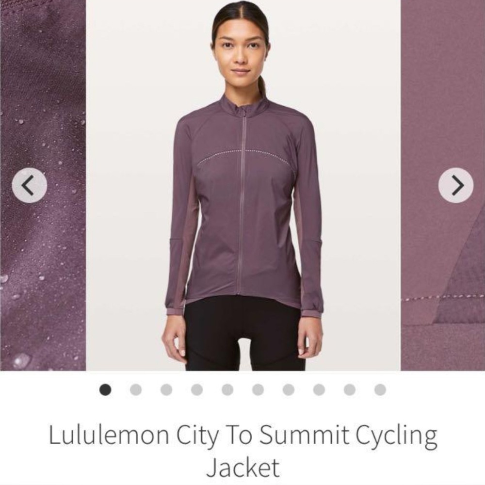 Lululemon Athletica Purple Cycling Jacket